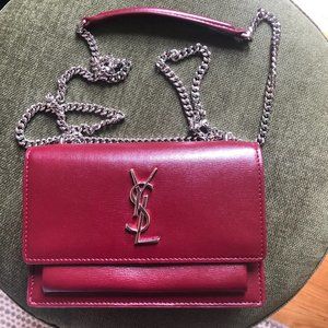 Saint Laurent Sunset Leather Crossbody Bag